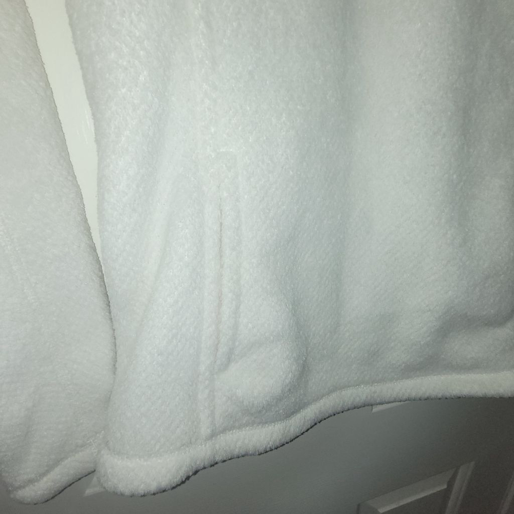 Women's Patagonia Off-White Fleece Snap-T Pullover Sweatshirt XS - Picture 4 of 7